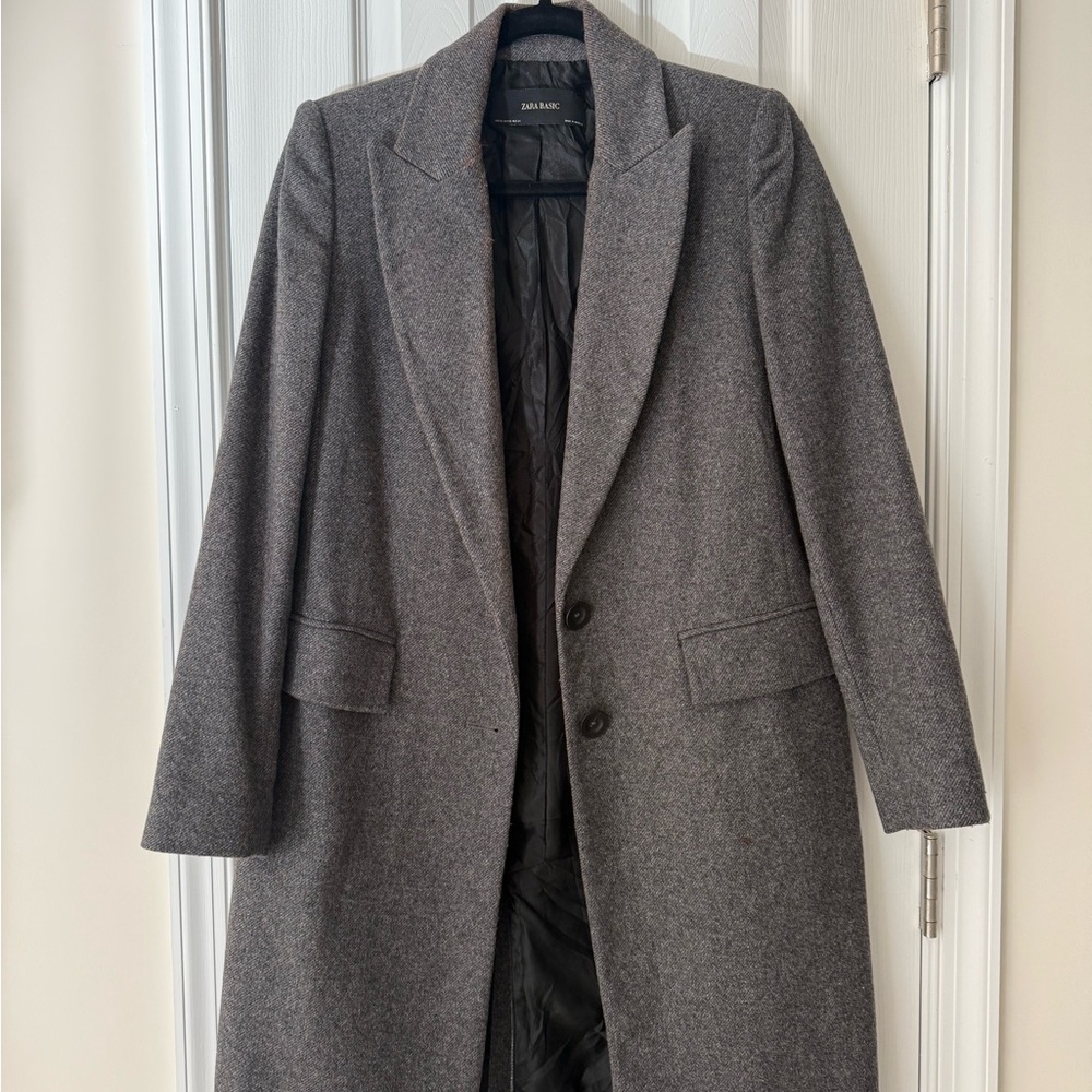 Zara Basic Black Coat